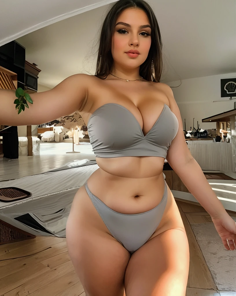 ((8k, 32K, Highest quality, Perfect body, Ultra detailed face, Detailed eyes, See through, Beautiful and fair, Glowing Skin, On the chest, nice, bright, Refreshing and gentle look, Perfect beautiful face, Pornographic images, Tabletop, Anatomically correct)),a Japanese woman, dwarf, height 1.45meters, glamorous 40kg, (((full body:1.6))), ass pov, long wavy hair, bangs, light brown hair, black eyes, pale skin, thick lips, nose blush,ahegao, Orgasm Facial, Sexual climax, Baby Face:1.6, Cute Face:1.1, Pretty Face:1.5, adorable face, Beautiful face, Beautiful Face, Round face:1.5,Thin eyebrows:1.5, Droopy eyes, white o-ring bikini side tie bottom, large breasts, flip flops