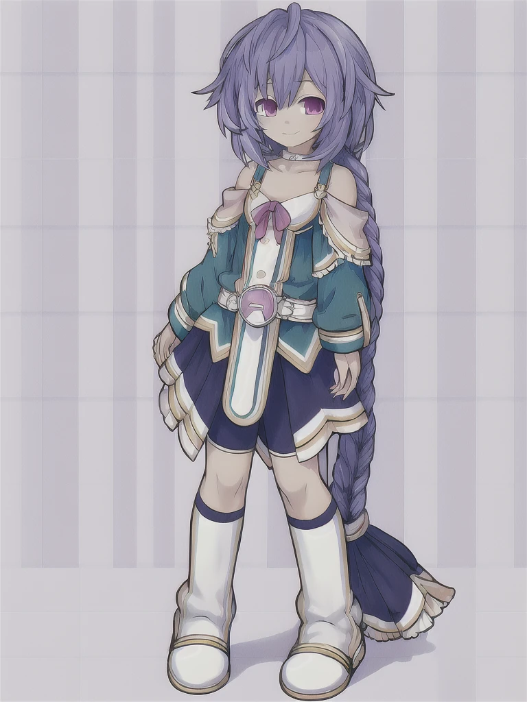 masterpiece, best quality, highly detailed, 1boy, plutia, full body art.