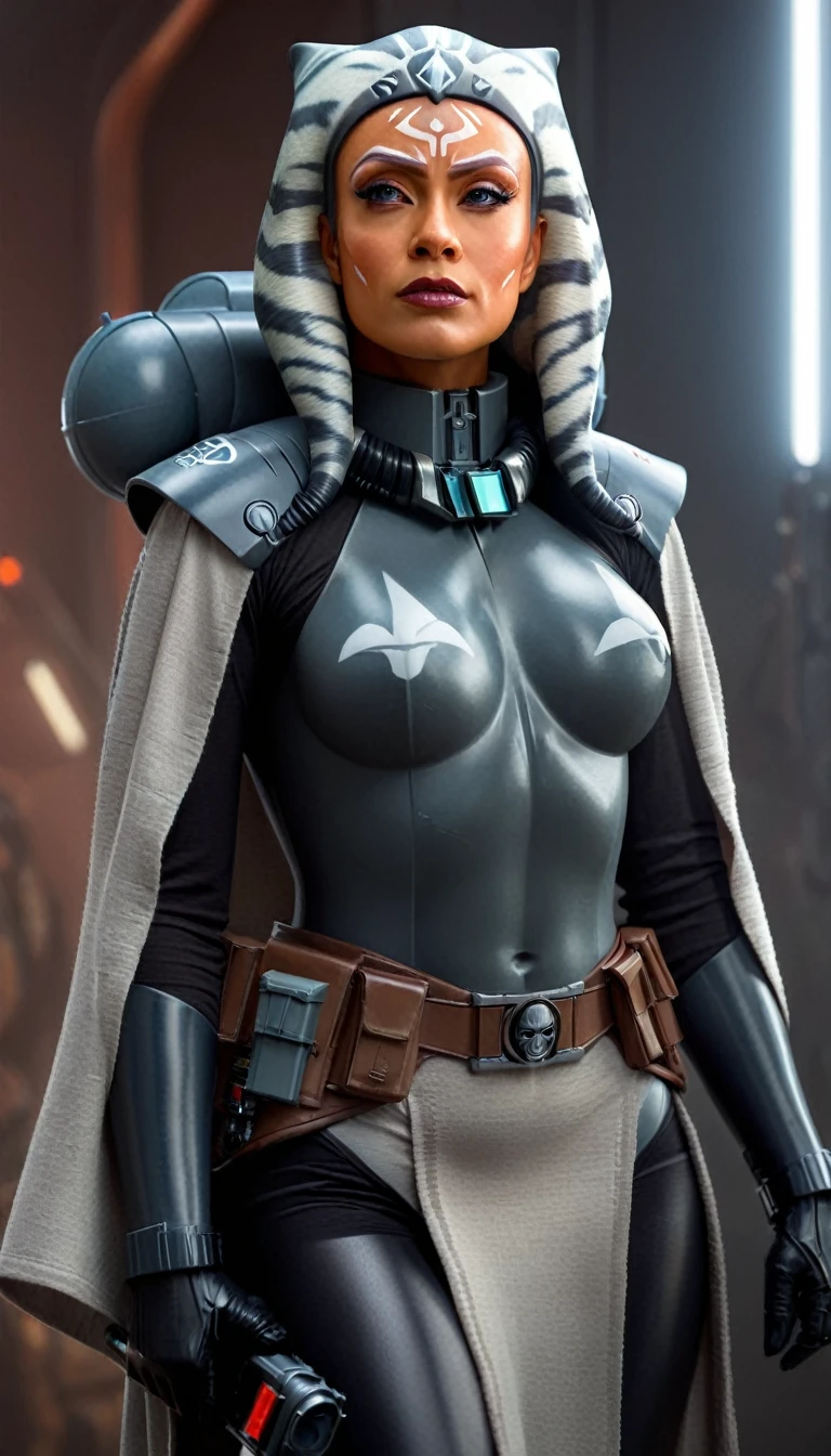 A beautiful sexy woman, ahsoka, skin tight latex, dressed as latex imperial officer, (detailed realistic,4k,8k,highres,masterpiece:1.2),ultra-detailed,(realistic,photorealistic,photo-realistic:1.37),HDR,UHD,studio lighting,ultra-fine painting,sharp focus,physically-based rendering,extreme detail description,professional,vivid colors,bokeh,portrait,sci-fi,dramatic lighting,chiaroscuro,cinematic,moody
