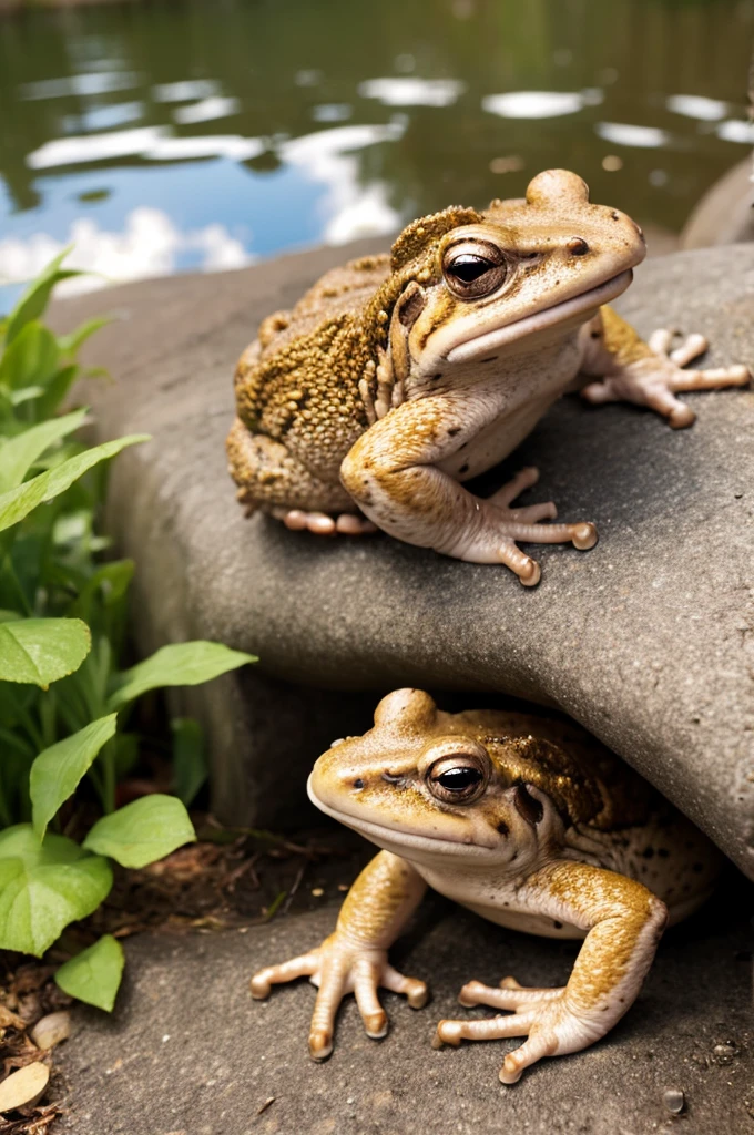 Toad laughs
