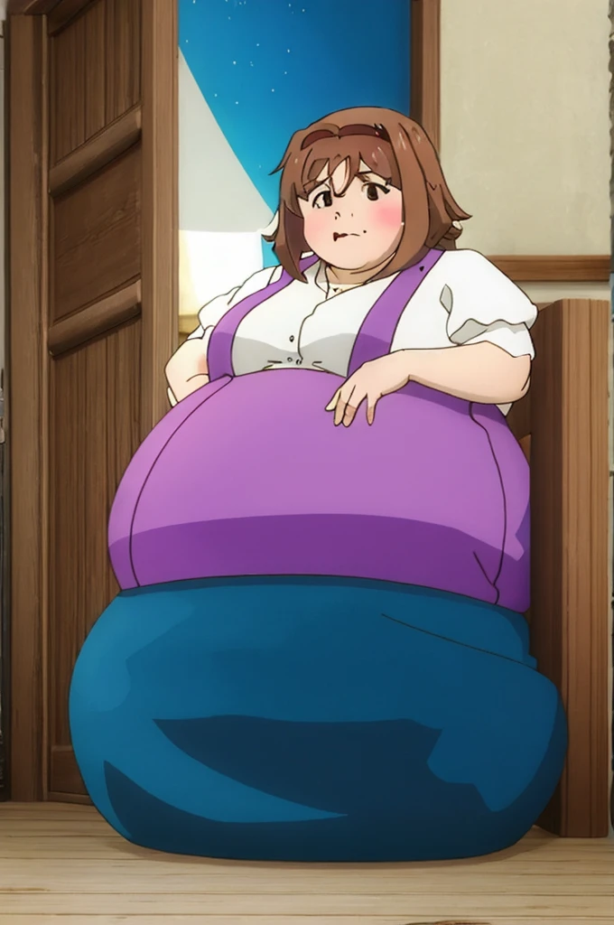 Fat obese woman