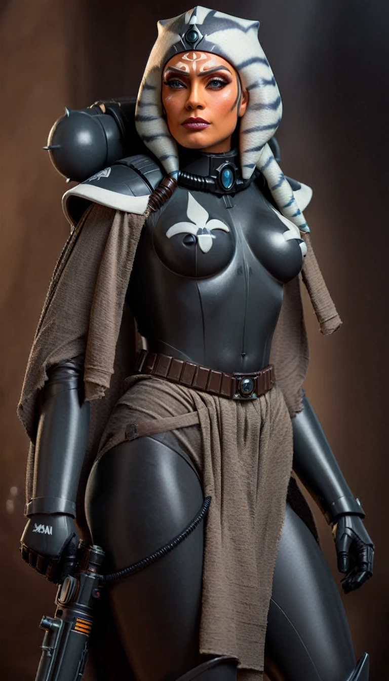 A beautiful sexy woman, ahsoka, skin tight latex, dressed as latex imperial officer, (detailed realistic,4k,8k,highres,masterpiece:1.2),ultra-detailed,(realistic,photorealistic,photo-realistic:1.37),HDR,UHD,studio lighting,ultra-fine painting,sharp focus,physically-based rendering,extreme detail description,professional,vivid colors,bokeh,portrait,sci-fi,dramatic lighting,chiaroscuro,cinematic,moody