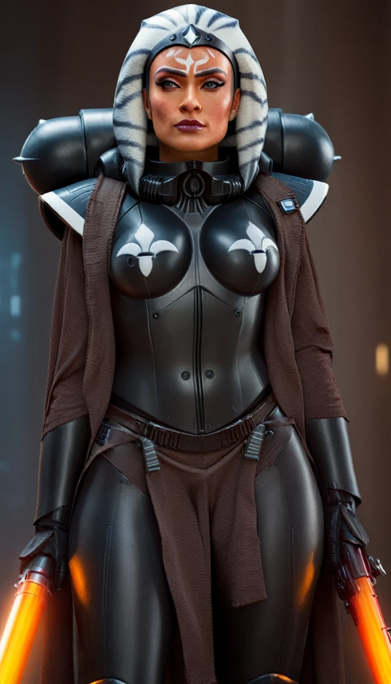 A beautiful sexy woman, ahsoka, skin tight latex, dressed as latex imperial officer, (detailed realistic,4k,8k,highres,masterpiece:1.2),ultra-detailed,(realistic,photorealistic,photo-realistic:1.37),HDR,UHD,studio lighting,ultra-fine painting,sharp focus,physically-based rendering,extreme detail description,professional,vivid colors,bokeh,portrait,sci-fi,dramatic lighting,chiaroscuro,cinematic,moody
