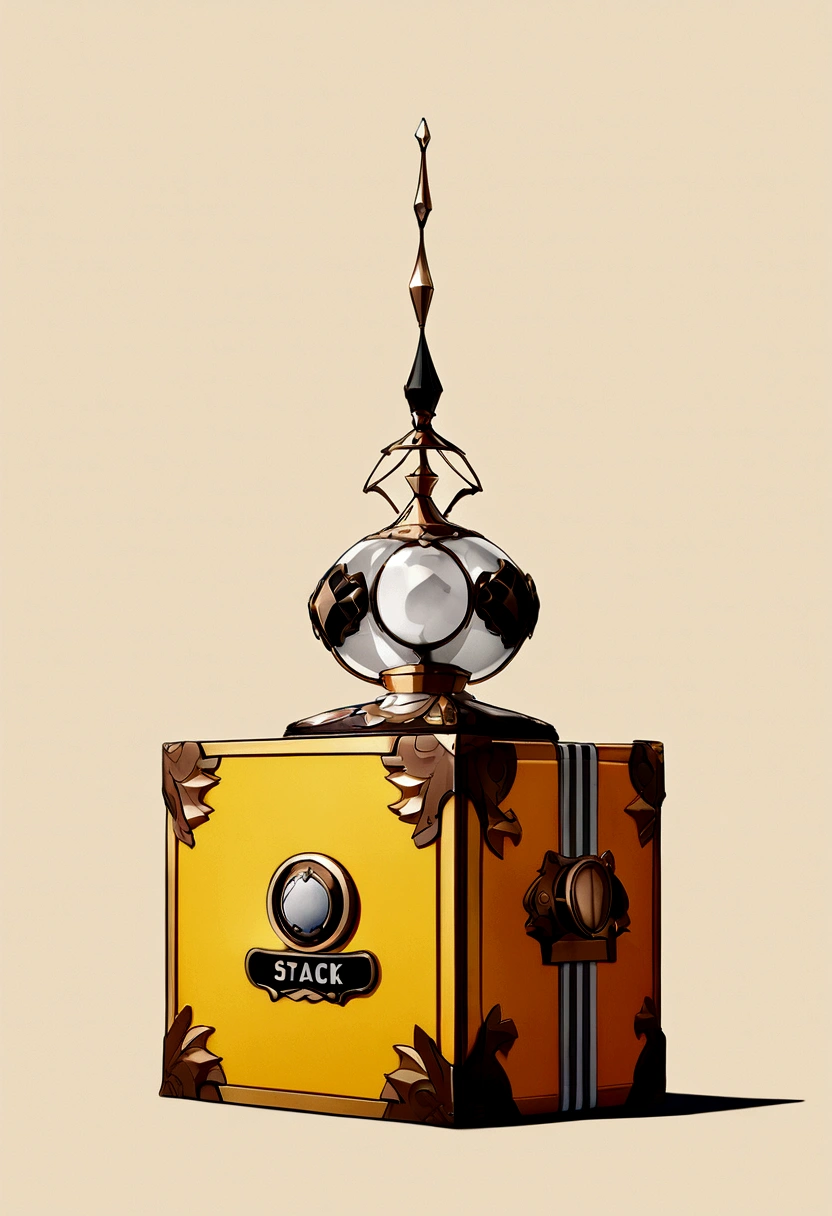 "Magic chests, advertising poster, High Quality Image, minimalism, simple background"