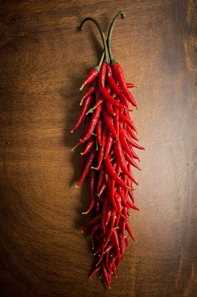 Photo of an animal made out of chillies by a