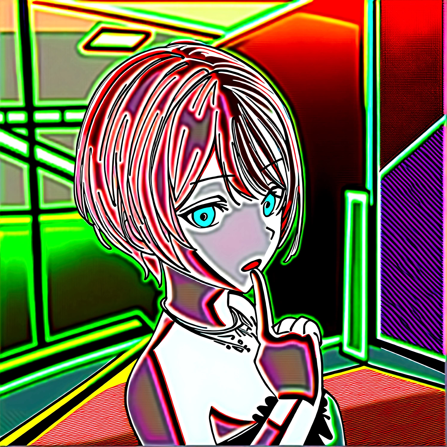 anime girl with brown hair and green eyes standing on a street, realistic anime 3 d style, smooth anime cg art, made with anime painter studio, anime style. 8K, anime. Soft lighting, anime styled 3d, semirealistic anime style, photorealistic anime girl render, painted in anime painter studio, realistic young anime girl, semi realistic anime