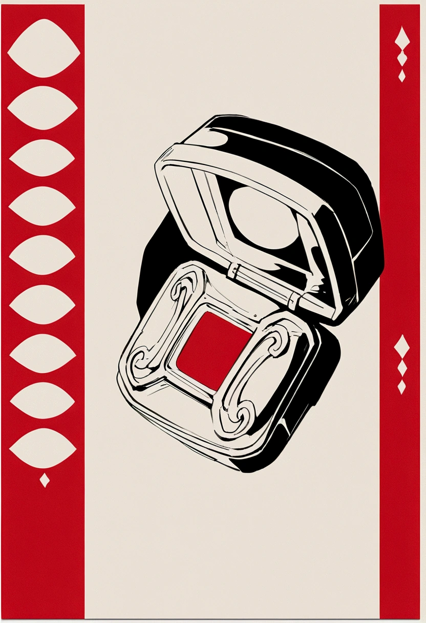 "Magic chests, advertising poster, High Quality Image, minimalism, simple background"