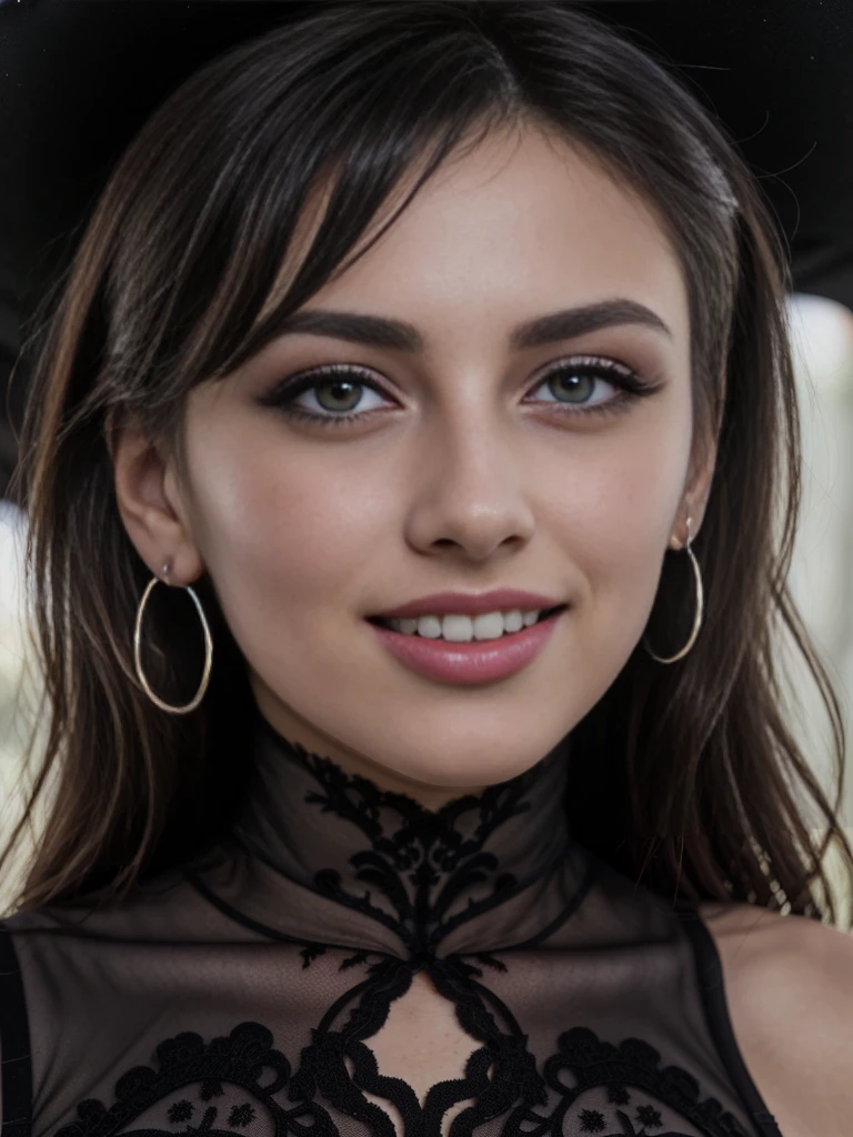(very detailed:1.5), (no nudity:2), (1girl:1.2), (bridal bra:1,9), big tits, breasts, (beautiful, Swedish, blonde), (silk bodysuit:1.5), (with (black:2) pattern very tight to the body:1. 3), (semi-transparent:1.2) (with some embroidery with small floral patterns:1. 3), inside a luxurious room decorated in romantic style, (bun:1.3), (long hair:1.3), half-moon hair ornament, eyeball, half-moon earrings, make-up, seductive smile, lips parted, Hyperrealism, Sony FE GM, 85mm, f/4.0, (cowboy shot:1.5), ((best quality)), ((masterpiece)), anatomically correct