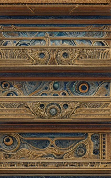 an intricate neural system made of agate and opal is shaping the figure of the Magus of Power himself, he is displaying his art with his tools, male, intelligence of transparency,dominant yellow, purple, gray and indigo rayed violet color tonality, fractal, brilliant colours, masterpiece, highly detailed, 4k resolution, 3d modelling, digital art