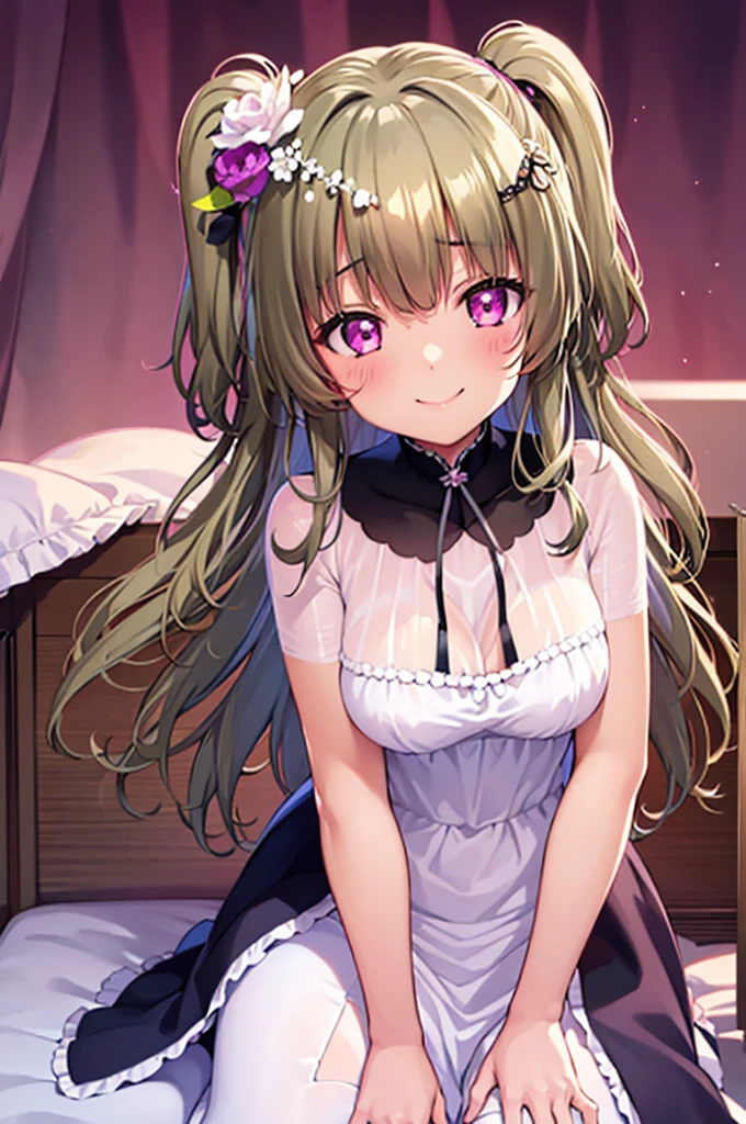Himari Meimei, masterpiece, Voluptuous thighs, 8-year-old, , petit body, gigantic breasts, {1 Girl}, Cute shy smile, Highly detailed glowing purple eyes, {{{Completely naked}}}, Browsing Caution, nsfw, Spread your legs wide, Showing off vagina, Cum in pussy, Pussy juice, Detailed childish pink vagina, partially undressing, Fine light pink nipples, In a luxury resort hotel bed, no panties, 困り眉, open legs, focusing vagina, legs up, skirt lift, exposing breasts