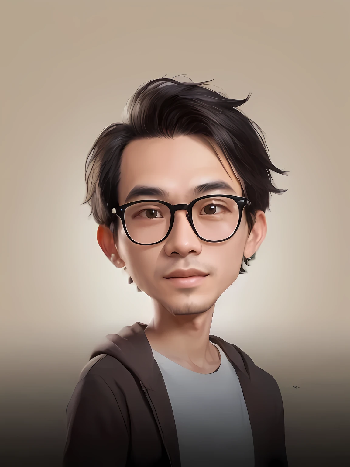 arafed image of a man with glasses and a brown jacket, nft portrait, yanjun chengt, inspired by Rudy Siswanto, high quality portrait, stanley artgem lau, li zixin, artwork in the style of guweiz, headshot profile picture, ryan jia, character headshot portrait, wlop and ross tran, ross tran and bayard wu