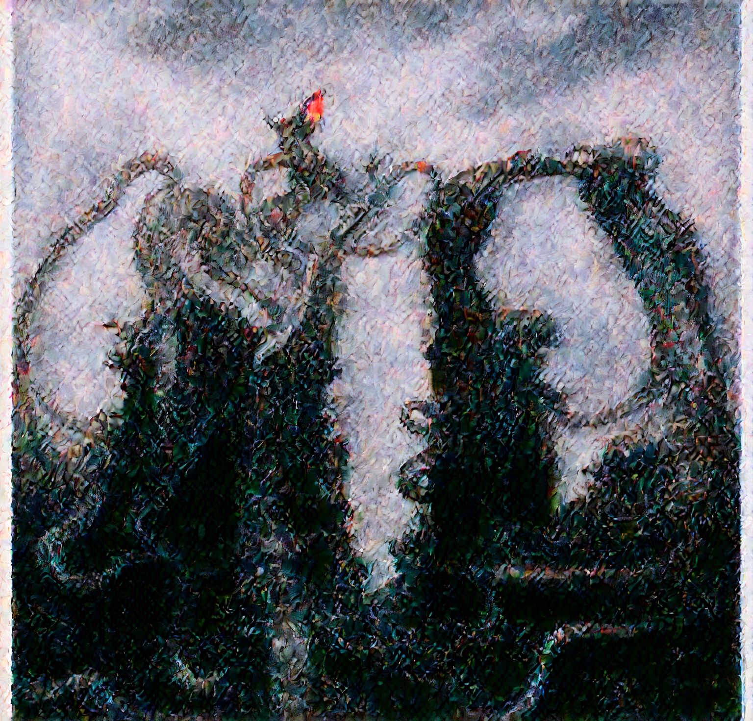 g1g3r, The image is a detailed view of H.R. Giger's biomechanical tableau \" Landscape XVI \" plate, featuring
surrealistic painting of a monster with multiple tentacles and a body that looks like a brain, surrounded by a chaotic scene of swirling clouds and other monsters.
It's a complex network of bones and organs in eldritch color scheme:a greenish-brown hue ,swirling gery and brown colors. The artwork is silverish and green brown, with an ivory bones prominently displayed. The image is highly detailed and intricate, almost like a 3d version of a medical sketchwork.
This tableau is an artwork featuring a close-up of a creature that resembles a caterpillar with a white head, surrounded by a complex network of lines and shapes.
Biomechanical landscape by Hans Rudie Giger composed of fossilized and mummified alien life forms. Image depicts a strange and eerie, combines biological and mechanical ,managed to dreamlike quality. These shapes suggest fossilized mummified alien life forms. Central mummy structures and what appears to be a spines of ivory in the foreground are the most identifiable organic elements. The mechanical elements are evident in the wires and tubes emanating from the creatures. In the background shapes are visible that could be interpreted as other fossilized or mummified alien life.
Light source from the top highlights skeletals, upper part of foreground, lower part of image is in shadow.
The piece is a tableau, most likely created with a India ink pen or pencil on paper, determined by the thin lines, shading techniques, and the texture of the paper, which is visible around the edges.
Used is pen, given the shading and variations in line weight visible in the image. Artist have used a variety of stylus with different degrees of hardness to achieve the shading effects.
The use of undersaturated green-grays dark contrasts creates a stark and graphic look. Is used a variety of linework techniques to create different textures.