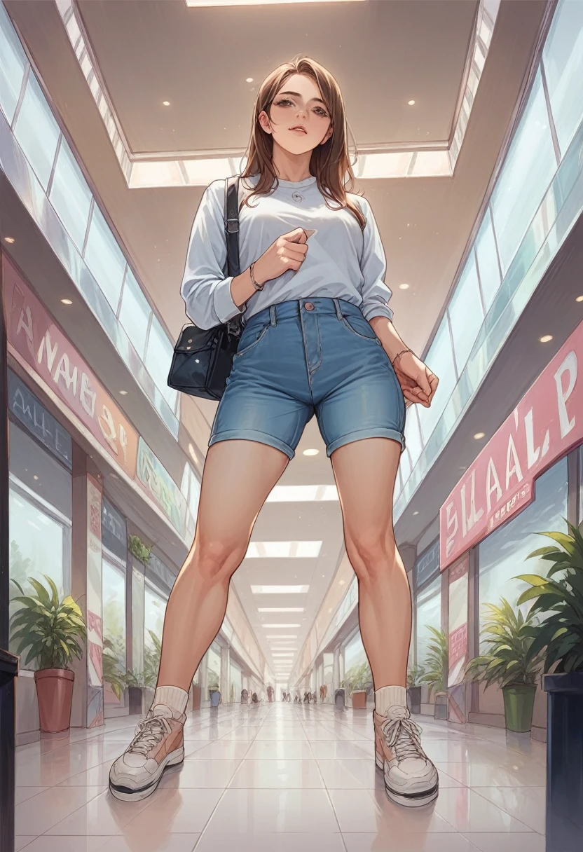 girl, no clothes, no underwear, nude, no pubic hair, large breasts, flat medium length brunette hair, looking down at me, I am under her with my penis in her vagina, cum dripping out of her genitals, cum dripping out of her vagina, she is smiling with pleasure, pregnant, large pregnant stomach, extremely detailed face, high quality, photo taken from a distance, full body image, standing behind her with his hand on her belly is a white male with very white skin, he has a bald head with a large orange beard, he is nude with a very large penis, zoomed out, extremely detailed face, extremely accurate face, perfect teeth