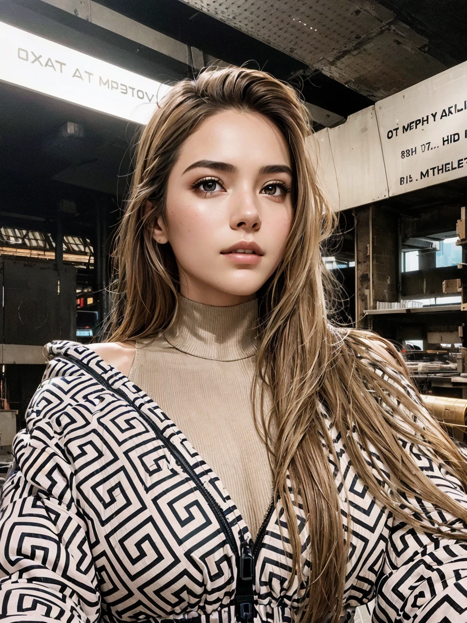 (1girl:1.3), solo,__body-parts__, official art, unity 8k wallpaper, ultra detailed, beautiful and aesthetic, beautiful, masterpiece, best quality, RAW, masterpiece, super fine photo,, best quality, super high Resolution, photorealistic, sunlight, full body portrait, stunningly beautiful,, dynamic pose, delicate face, vibrant eyes, (side view), she is wearing a futuristic Iron Man mech, red and gold, Highly detailed abandoned warehouse background, detailed face, detailed complex busy background, messy, gorgeous, milky, high detailed skin, realistic skin details, visible pores, sharp focus, volumetric fog, 8k uhd, dslr camera, High quality, film grain, fair skin, photorealism, lomography, sprawling metropolis in a futuristic dystopia, view from below, translucent