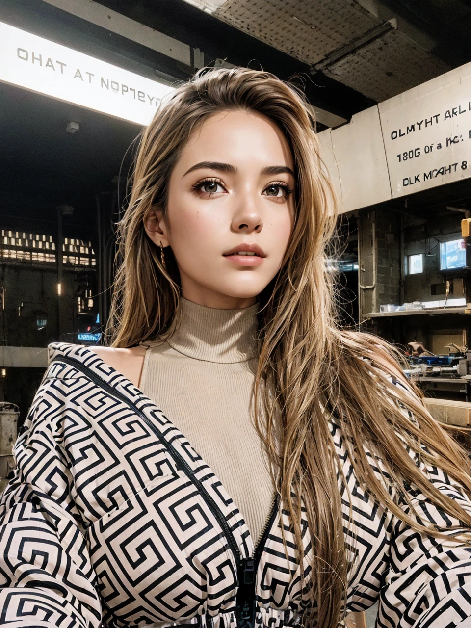 (1girl:1.3), solo,__body-parts__, official art, unity 8k wallpaper, ultra detailed, beautiful and aesthetic, beautiful, masterpiece, best quality, RAW, masterpiece, super fine photo,, best quality, super high Resolution, photorealistic, sunlight, full body portrait, stunningly beautiful,, dynamic pose, delicate face, vibrant eyes, (side view), she is wearing a futuristic Iron Man mech, red and gold, Highly detailed abandoned warehouse background, detailed face, detailed complex busy background, messy, gorgeous, milky, high detailed skin, realistic skin details, visible pores, sharp focus, volumetric fog, 8k uhd, dslr camera, High quality, film grain, fair skin, photorealism, lomography, sprawling metropolis in a futuristic dystopia, view from below, translucent