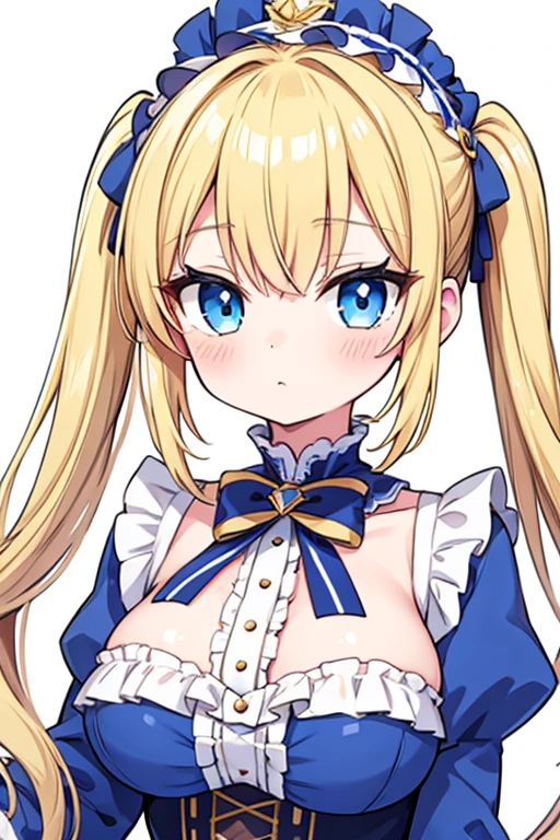 Highest quality,Anime Style,Blonde with blue eyes、ta、Large Breasts、Twin tails、Girl's Mischief,nissan gtr,driving seat,Boarding,Inside the car,