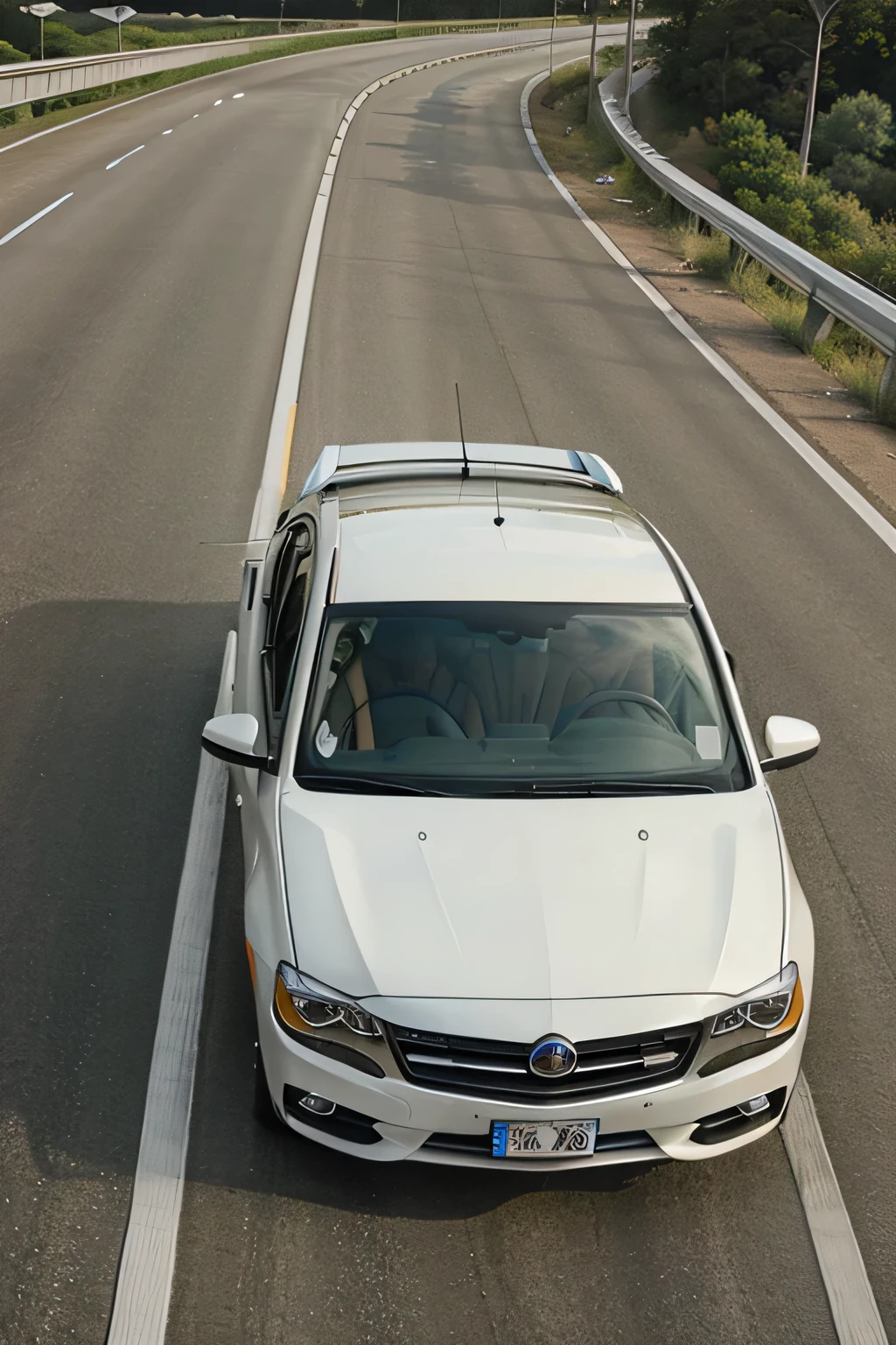 Big car on the highway