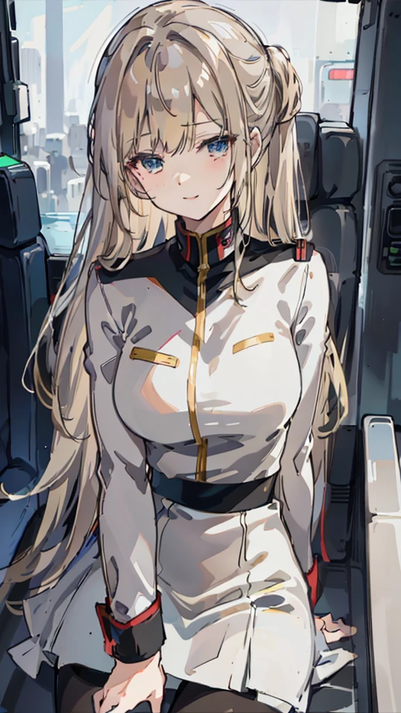 ((Highest quality)), ((masterpiece)), (detailed), (Perfect Face)、The woman is Tiare, a beautiful, sexy-dressed comfort woman with green eyes and medium-long blonde hair, who is lined up in an orderly fashion with other sexy-dressed comfort women on an Imperial spaceship and serves Emperor Palpatine in allegiance.