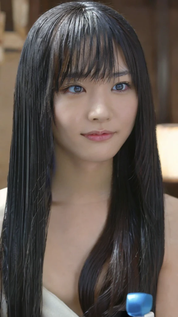 The most beautiful woman in Japan　Double　Great style　Eyes wide open　Black Hair