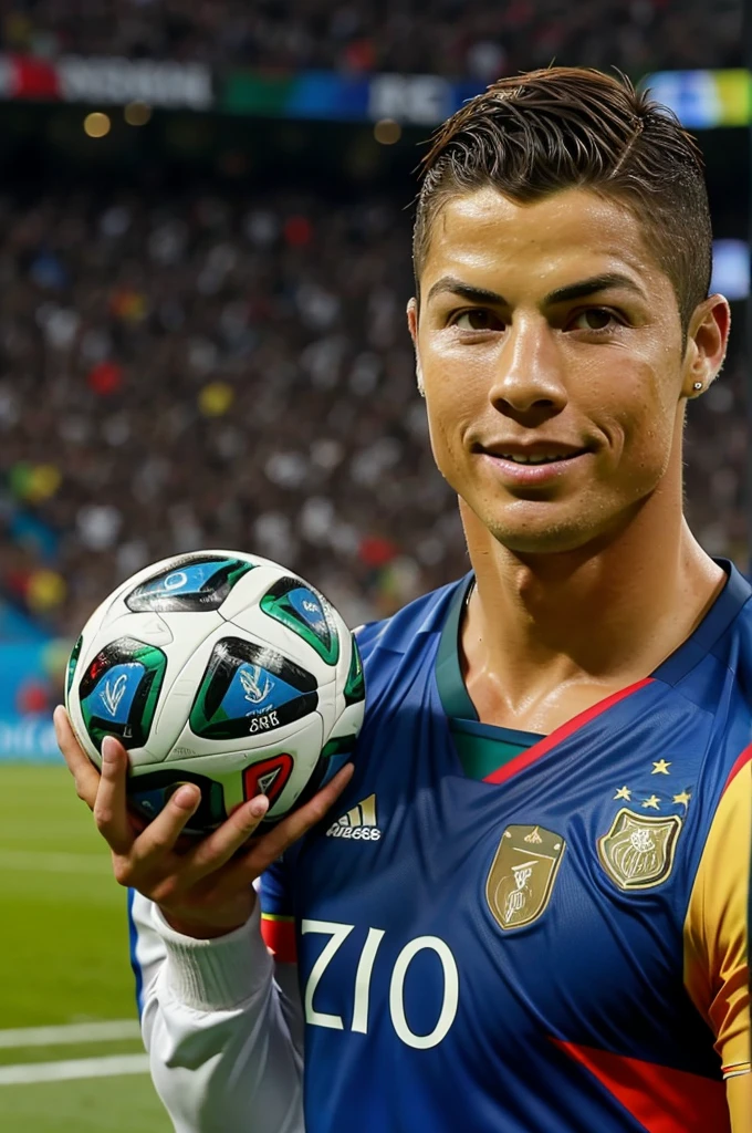 Christiano ronaldo with fifa world cup
