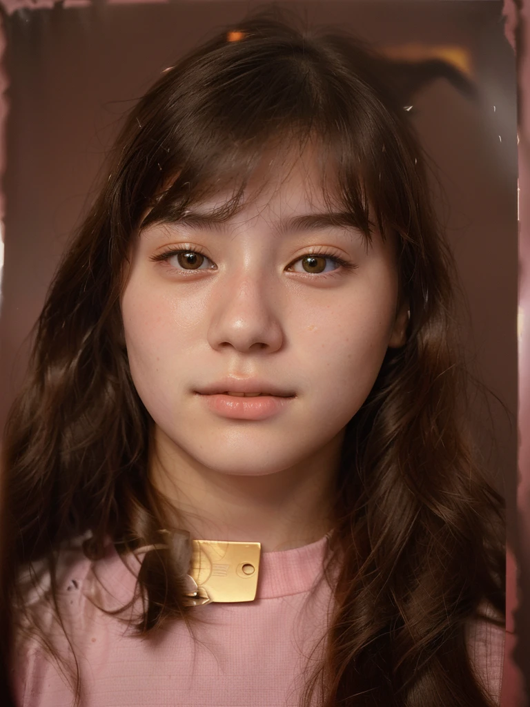 there is a picture of a young girl with long hair, photo of the girl, passport photo, low quality photograph, photorealiscic face, portait photo profile picture, around 1 9 years old, photographic portrait, digital art but photo, portait image, potrait, protrait, mingchen shen, she is about 1 6 years old, portrait photoreal