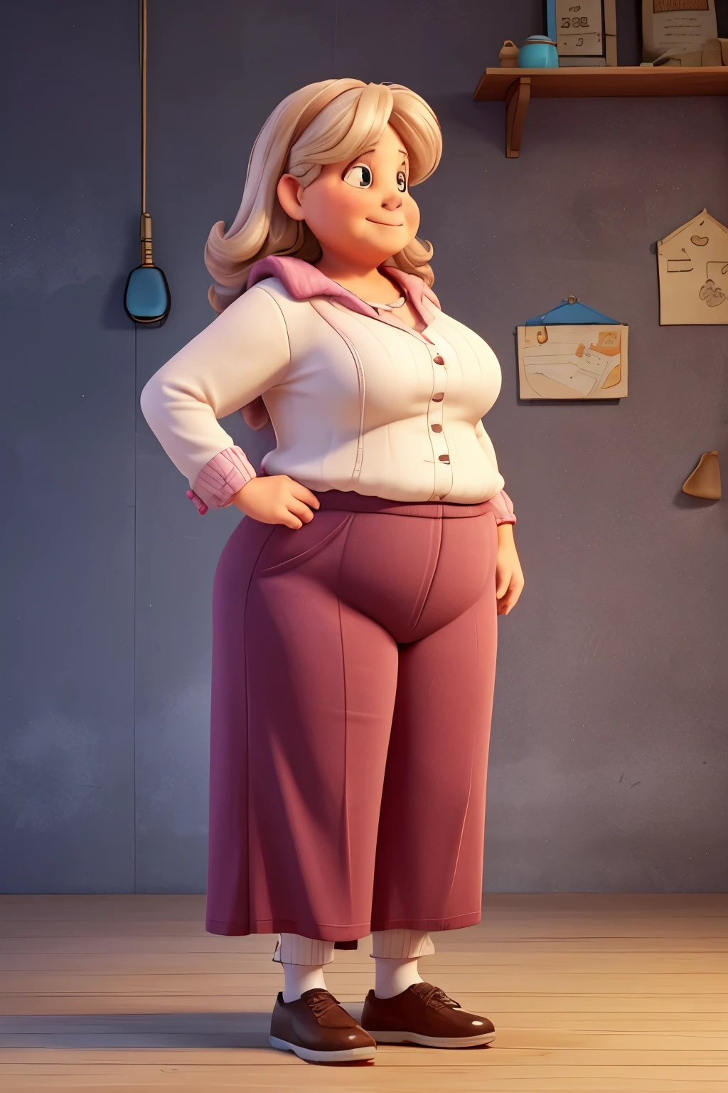 A 50-year-old woman, Slightly obese