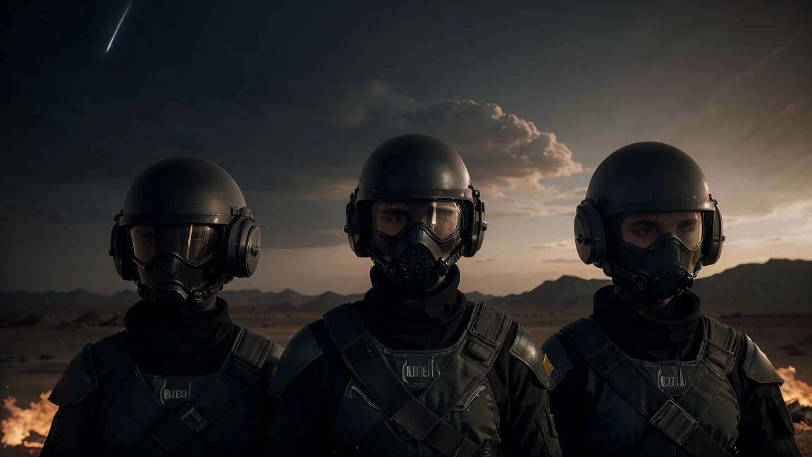 there are many people in costumes walking down the street, fallout concept art, from a 2 0 1 9 sci fi 8 k movie, trench crusade, by Kim Du-ryang, steampunk style weapons, necromunda, silver and yellow color scheme, 1 9 2 0's sci - fi, megadeth, 3 dmax, sci - fi aesthetics, tactical squads :19 --auto --s2