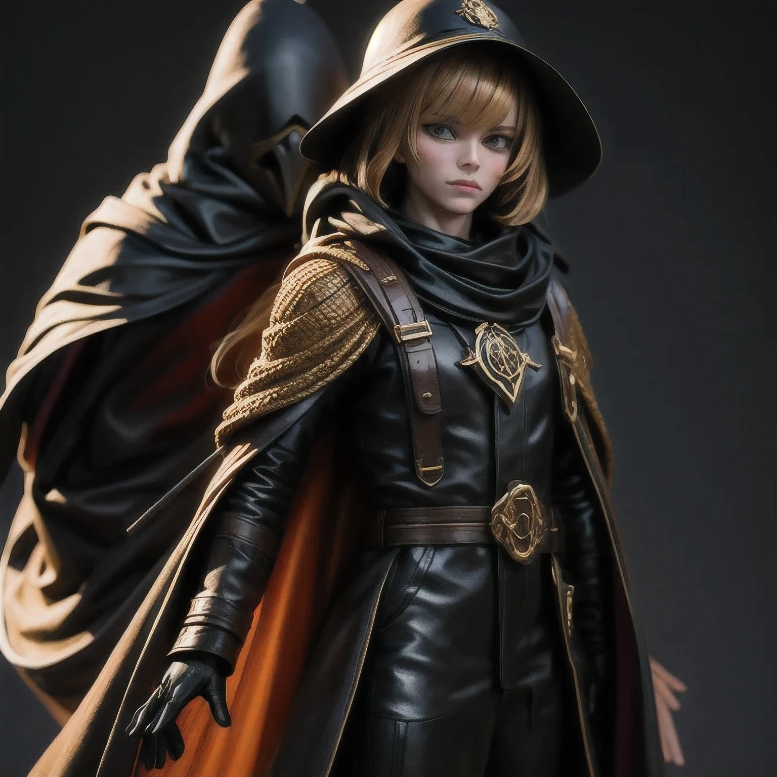 Black trench coat, 1 cape, solo