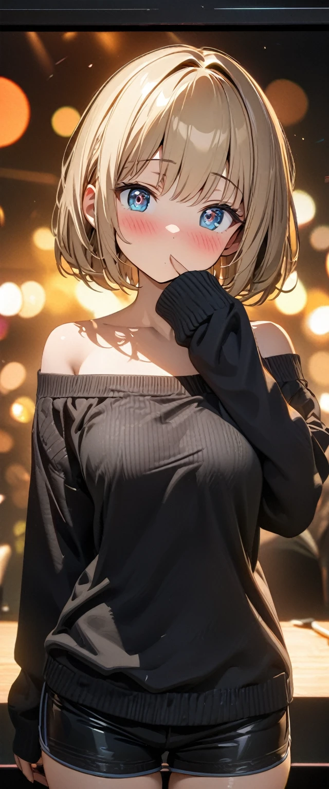 Nishizumi Shiho,Darjeeling,where,

One Woman,

(Blonde:1.5),
(Semi-short hair:Slightly longer,)Asymmetrical Hair,Perm,Gradient Hair:Gold-black,

Late 30s,Natural skin texture,Narrow waist,
(Brown skin:1.9),tall,Sunburn,
Japanese Girl,Gal,
light brown eyes,Slightly larger breasts,

((((Black off-the-shoulder sweater)))),
(((Jeans pants))),
(corset:1.1),

((ID photo:1.8,Plain background:1.6,Capture your subject from the front)),
expression(Straight face),upright posture,


Natural depiction,
Beautiful depiction,
Shiny eyes,
Healthy Body,
Natural hairstyle,
Natural body contours,
Natural facial contours,
(Five fingers)Absolute depiction,Symmetrical fingers,
Two arms,
Two legs,
Sharp eyelid depiction,
Symmetrical eyes,Symmetrical eyes,
Keep the subject in the center,Expand the upper body,
Beautiful image quality,
Delicate shades,
4K,Very detailed,
Delicate light adjustment,
Delicate contour drawing,