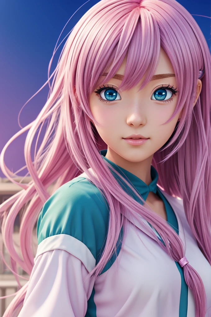 Anime magic girl, 4k, pastel, anime style