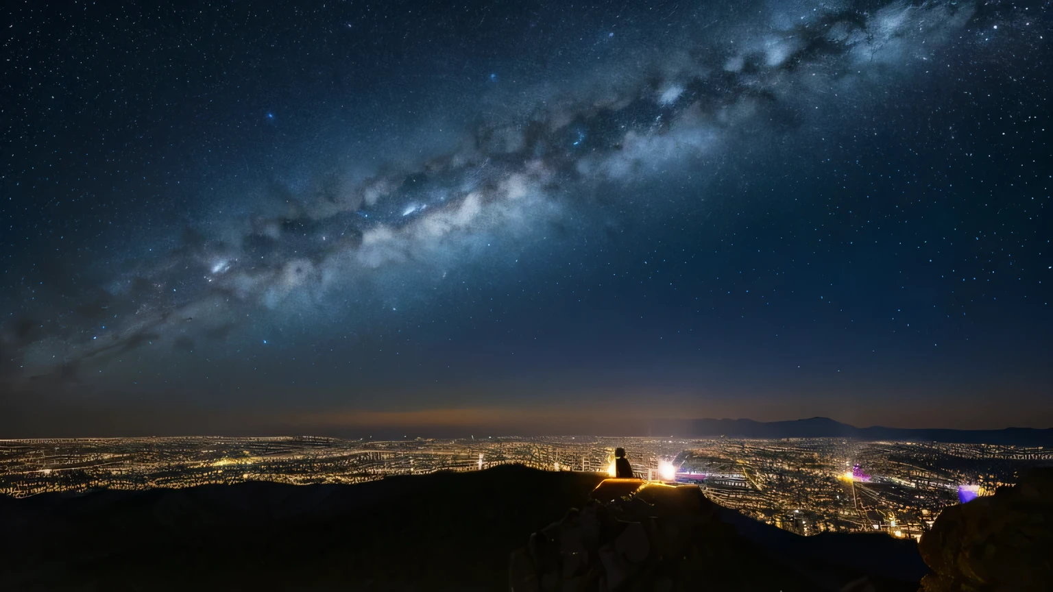 universe、Fantastic scenery at night、A starry sky、