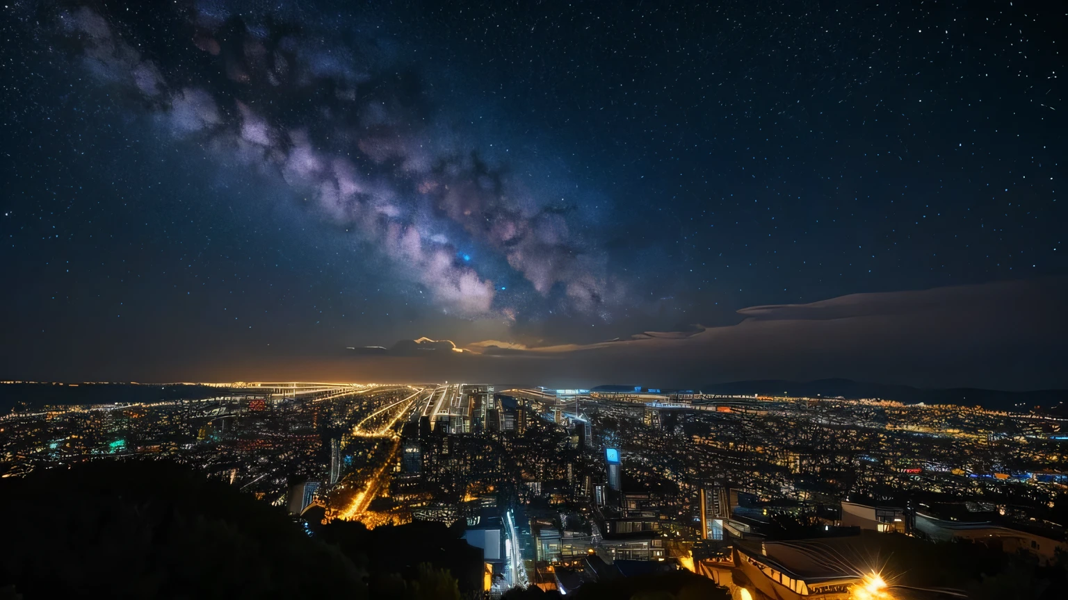 universe、Fantastic scenery at night、A starry sky、