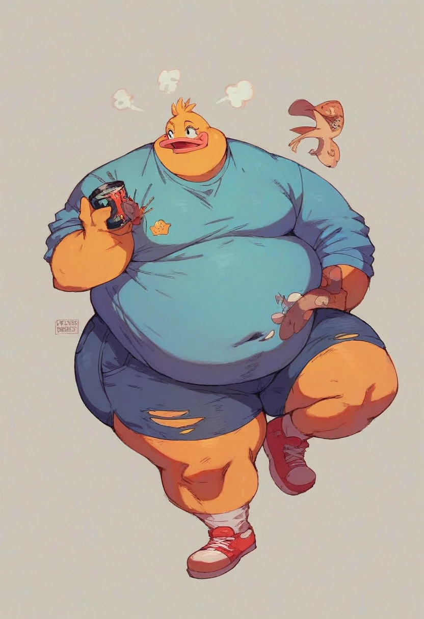 Fat obese sssbbw gluttony dasy duck