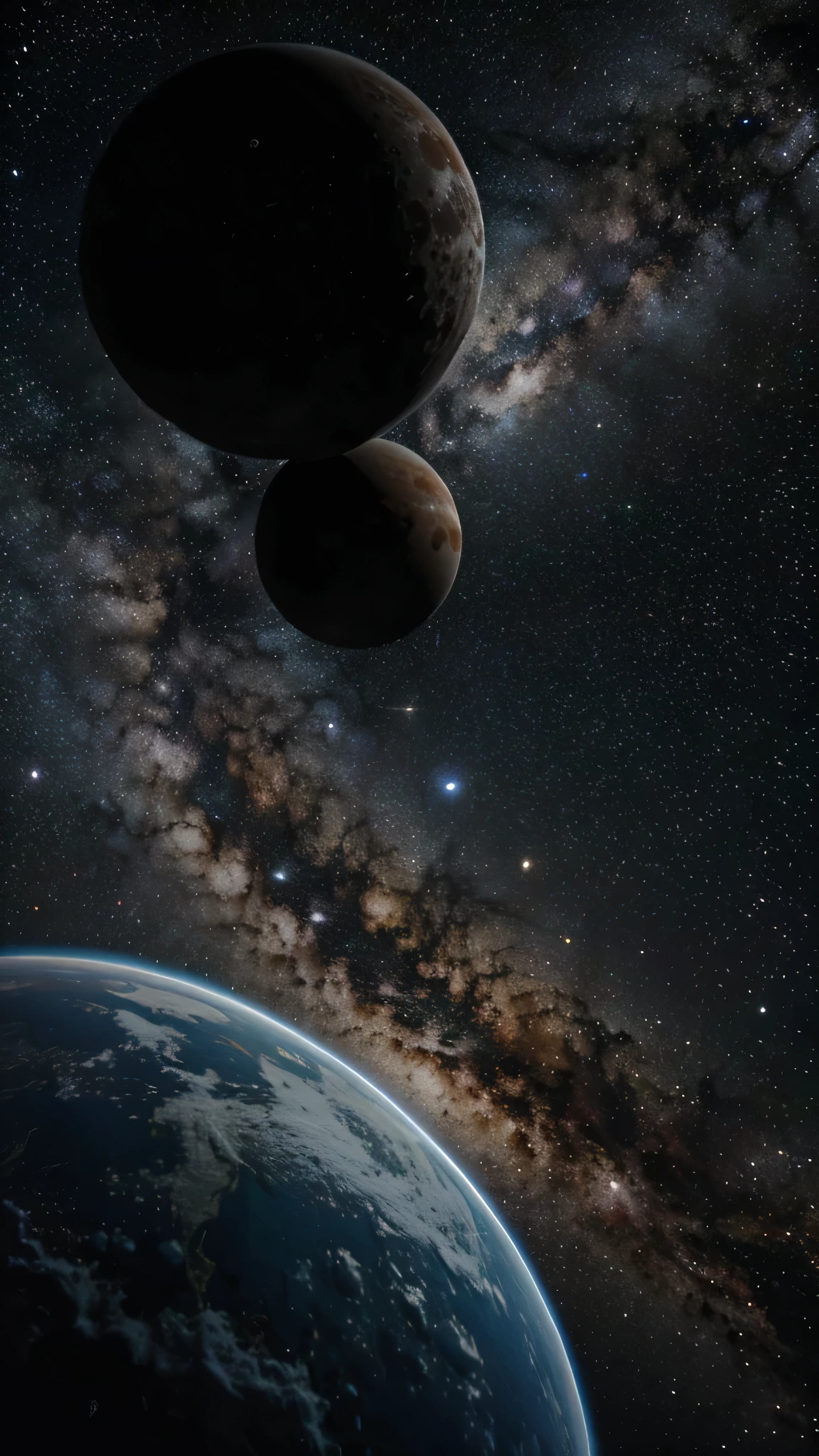 planet in space, Milky Way, Deep Universe