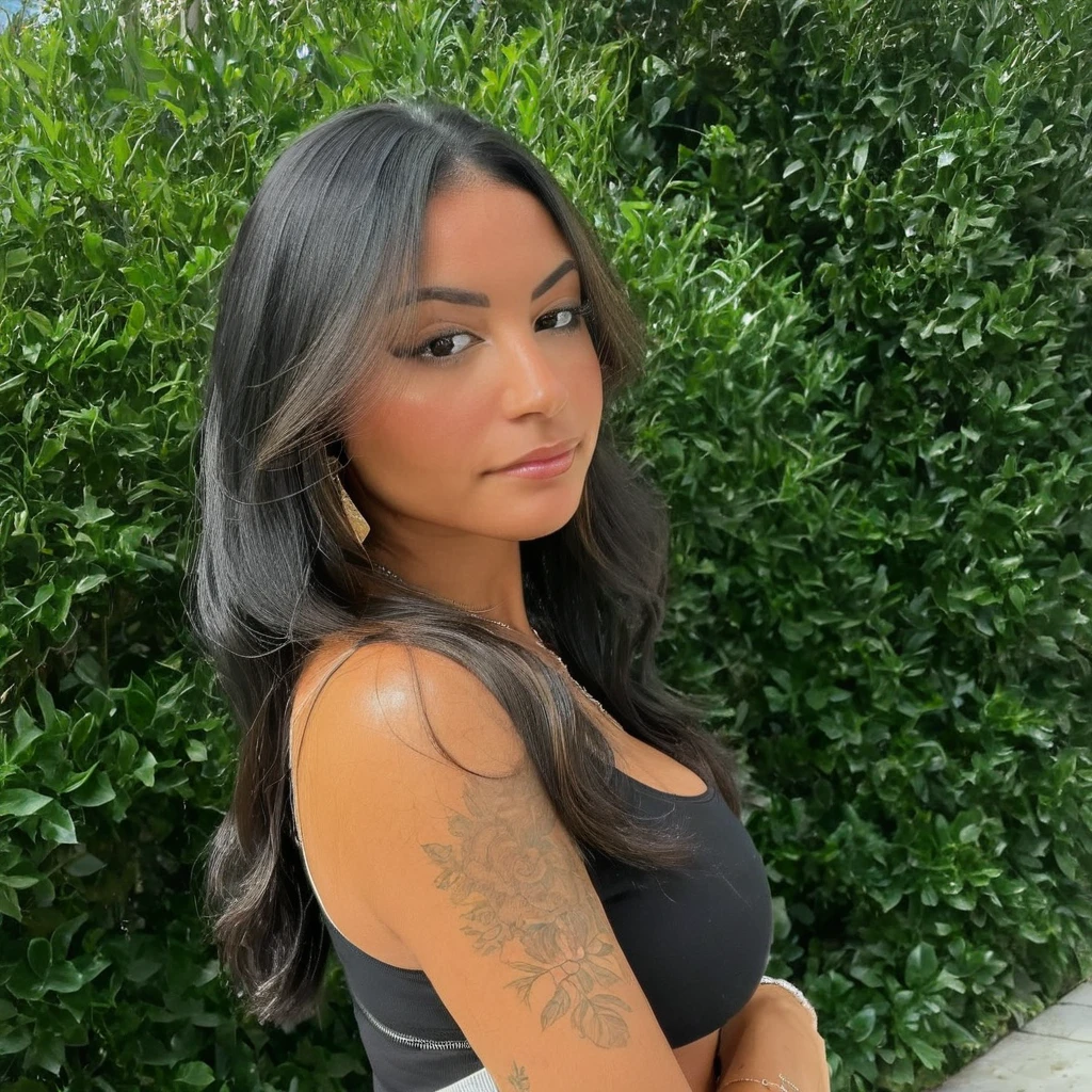 Latina black hair