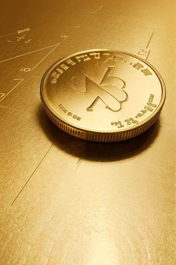 Statistics graph,gold coin gold,blank white background,