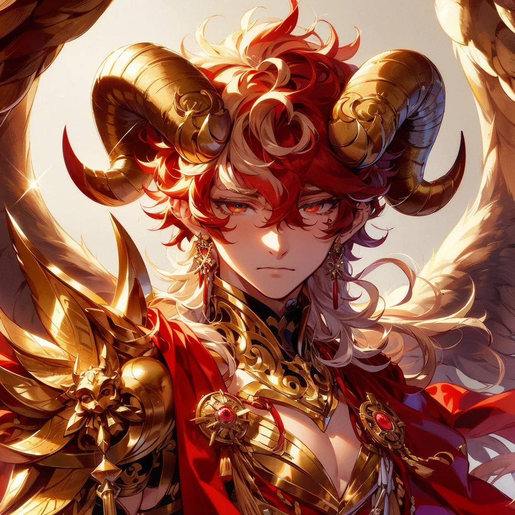 lineless manga style, anime, semi realistic, Baroque Anime Art Style, Male, tan caramel skinned, eyes covered by hair, Bull horns and tail, white fluffy hair that covers eyes, loose flowing Greek clothing, dark rich blue farmer civilian Greek clothing with ancient engravings on it, golden jewelry, slightly muscular, broad and slightly flared nose, Deep-set Eyes, Prominent Brow Ridge, well-defined and square chin, prominent square jawline, nipple piercings, bull nose ring, septum nose piercing, jewelry on bulls tail, fatherly vibe, eyes covered by fluffy hair, no eyes, nipple rings, bull nose ring, bull nose piercing, nipple piercing, full body, high quality, high resolution, 