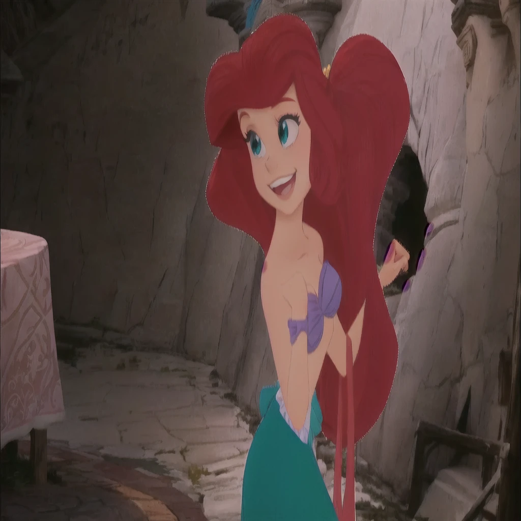 disney Princesse Ariel the Petite Sirène, ariel the Petite Sirène, Princesse Ariel, Petite Sirène, the  Sirène, animation disney 2d encore, Megara,  Sirène magical kingdom, in style d&#39;animation Disney, art dans le style de Disney, Ambiance Disney classique, personnage de Disney, Disney 2D Animation Traditionnelle, Ariana Grande en sirène, style d&#39;animation Disney