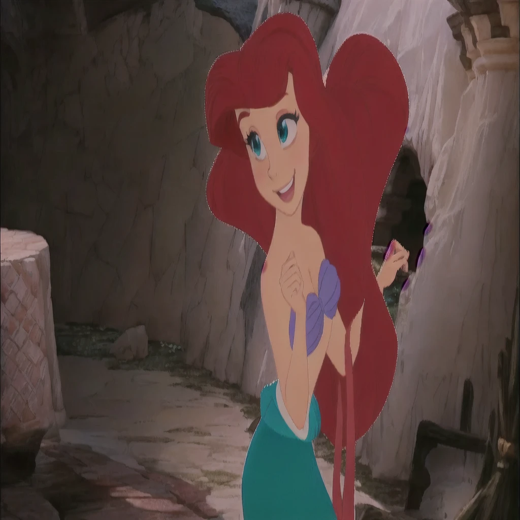 disney Princesse Ariel the Petite Sirène, ariel the Petite Sirène, Princesse Ariel, Petite Sirène, the  Sirène, animation disney 2d encore, Megara,  Sirène magical kingdom, in style d&#39;animation Disney, art dans le style de Disney, Ambiance Disney classique, personnage de Disney, Disney 2D Animation Traditionnelle, Ariana Grande en sirène, style d&#39;animation Disney