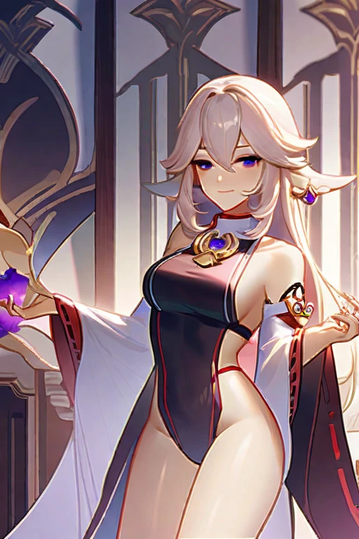 ((Лучшее качество)), ((шедевр)), (подробный), Yae Miko from Genshin Impact naked