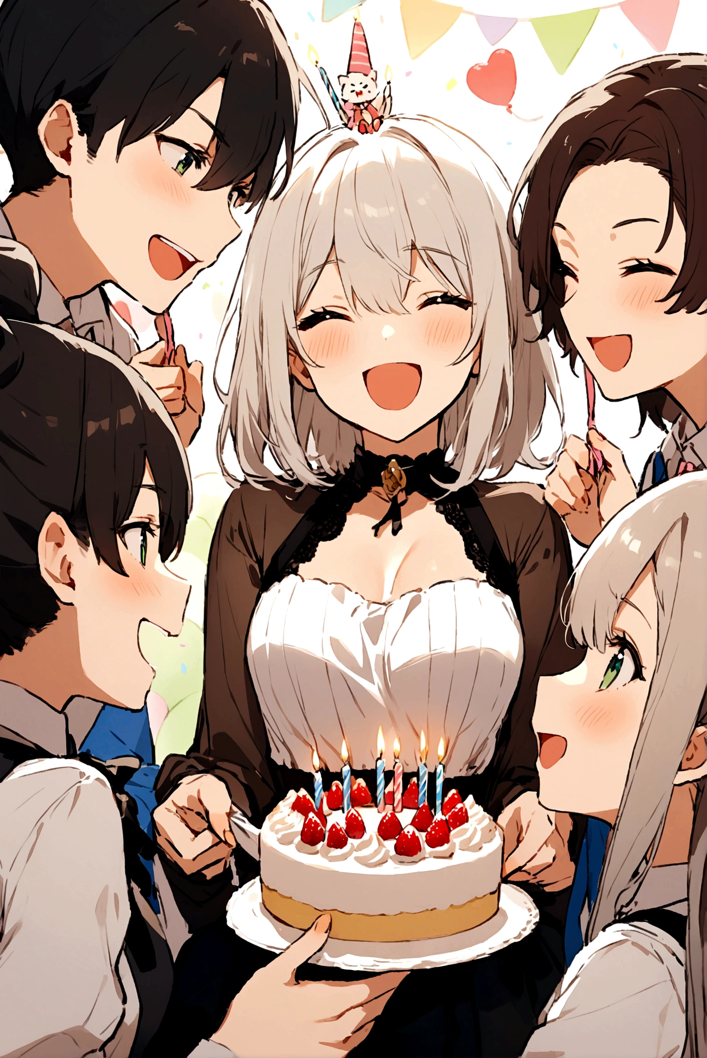 cute,6 persons,Organize a birthday party,,Cake Hold