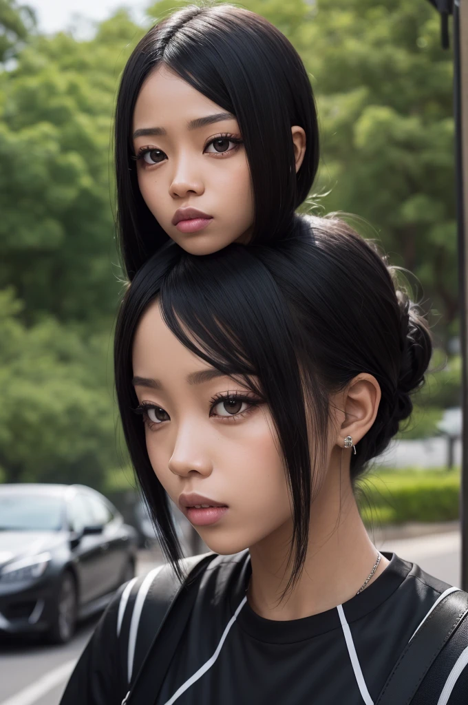 Black spadashin with slanted eyes tall g4y