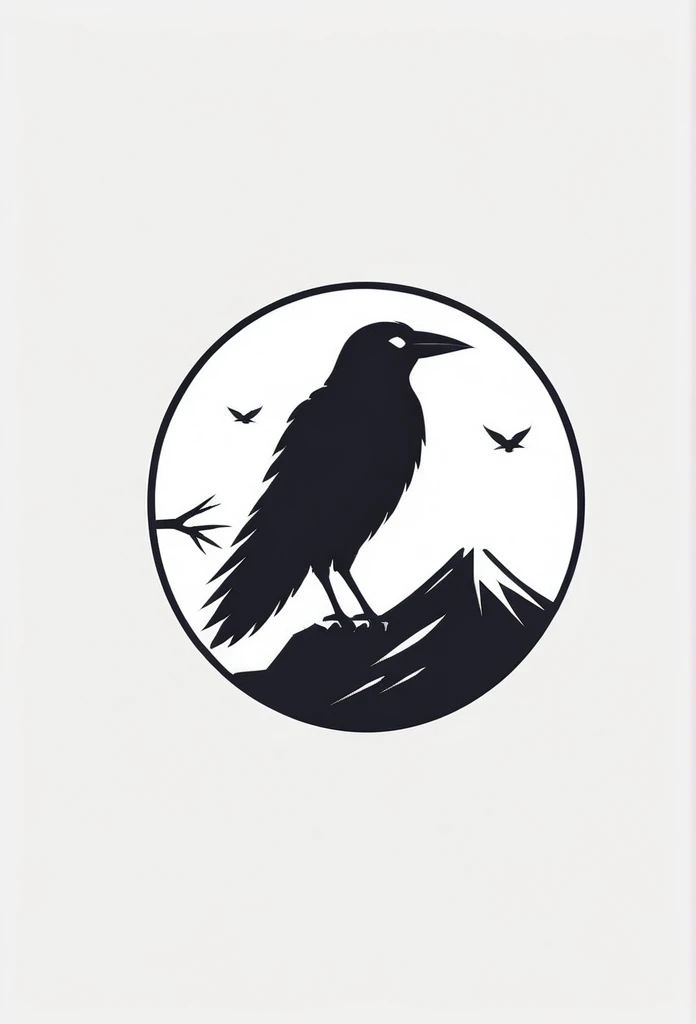 Logo of a stylish Japanese management consulting firm
put a sharp crow in one's logo
with Japanese designs such as pine trees, rocks, and Hinomaru
Pretty cool
chic and modern design
monotone
The background is white