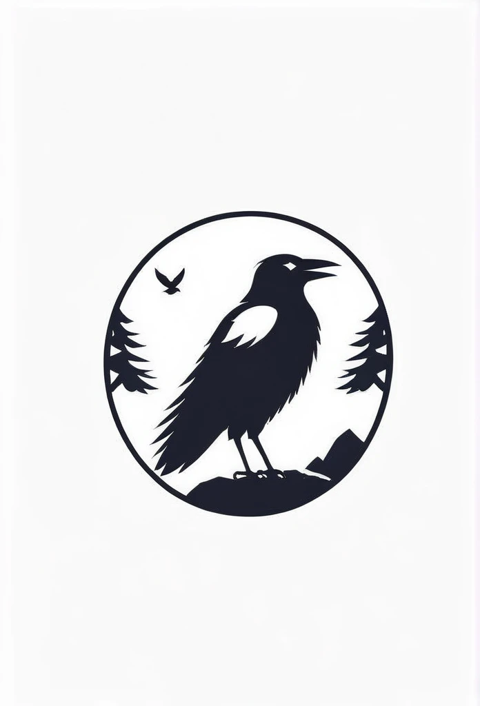 Logo of a stylish Japanese management consulting firm
put a sharp crow in one's logo
with Japanese designs such as pine trees, rocks, and Hinomaru
Pretty cool
chic and modern design
monotone
The background is white