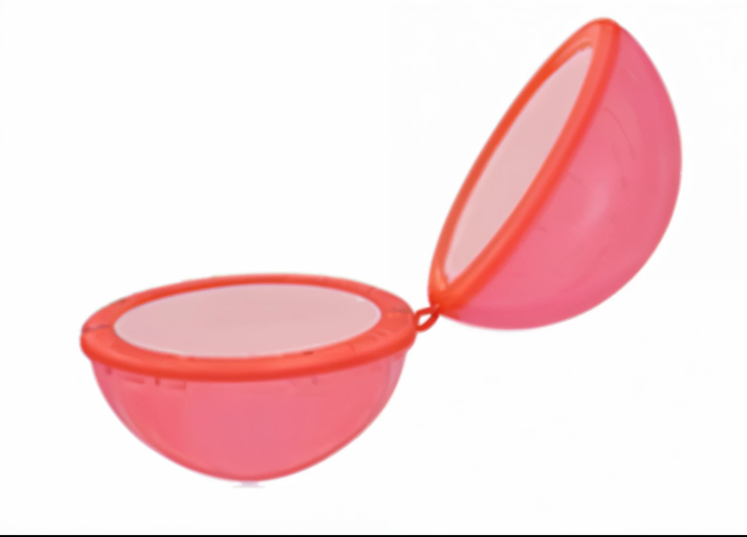 generate me a "magnetic water balloon product photoshoot with white Background and in vector art in pink color"
