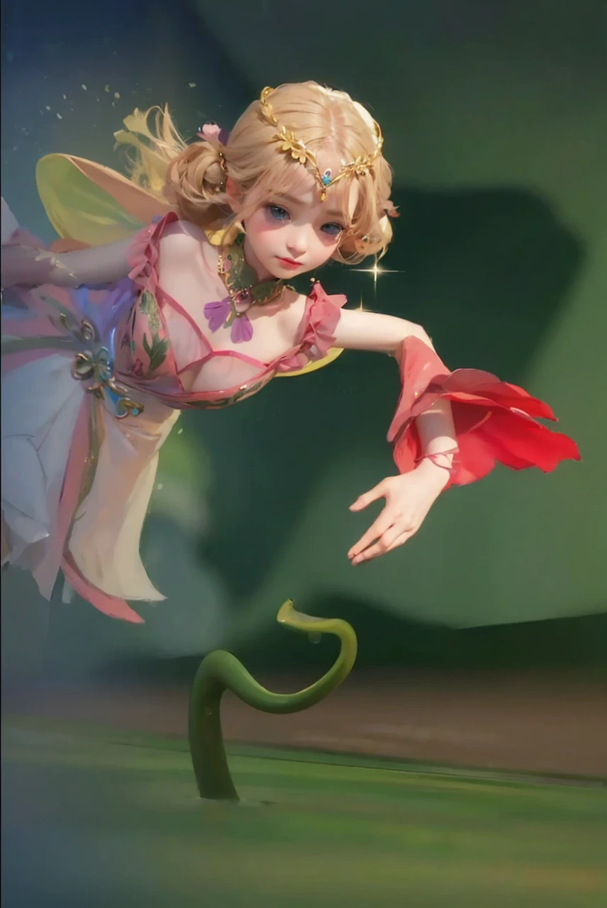 A beautiful young girl, flawless porcelain skin, rosy blushed cheeks, large expressive eyes, long thick eyelashes, small cute nose, delicate pink lips, long flowing hair, wearing a colorful floral dress, standing in a serene lush garden, surrounded by blooming flowers, natural soft lighting, (best quality,8k,highres,masterpiece:1.2),ultra-detailed,(realistic,photorealistic,photo-realistic:1.37),cinematic,vibrant colors,soft focus,intricate details,delicate,kawaii,adorable