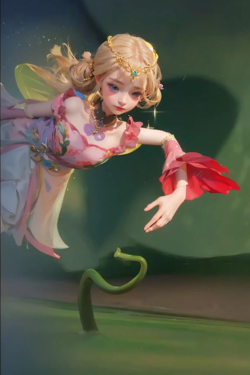 A beautiful young girl, flawless porcelain skin, rosy blushed cheeks, large expressive eyes, long thick eyelashes, small cute nose, delicate pink lips, long flowing hair, wearing a colorful floral dress, standing in a serene lush garden, surrounded by blooming flowers, natural soft lighting, (best quality,8k,highres,masterpiece:1.2),ultra-detailed,(realistic,photorealistic,photo-realistic:1.37),cinematic,vibrant colors,soft focus,intricate details,delicate,kawaii,adorable