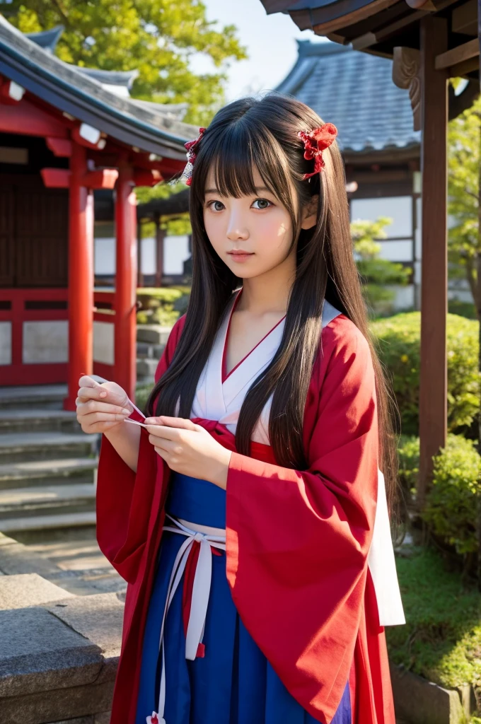 Shrine maiden、Long Hair