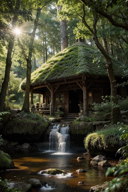 fairy forest with many fairy-tale animals