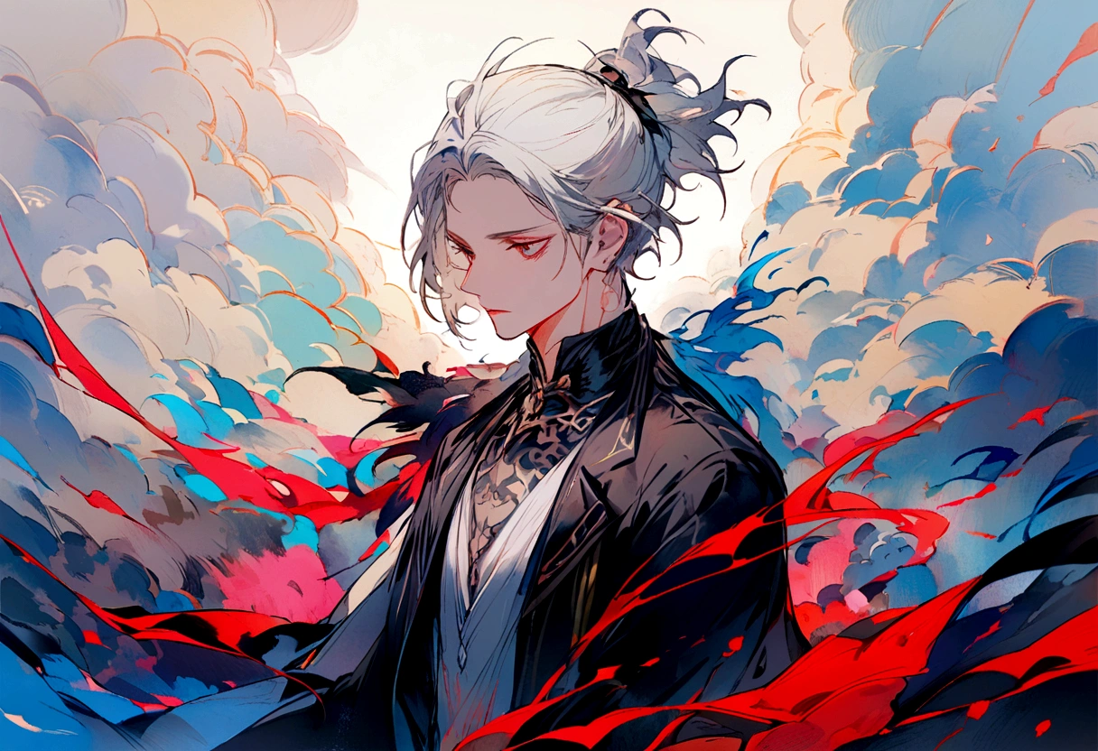 A man half of whom is wild and the other half is calm